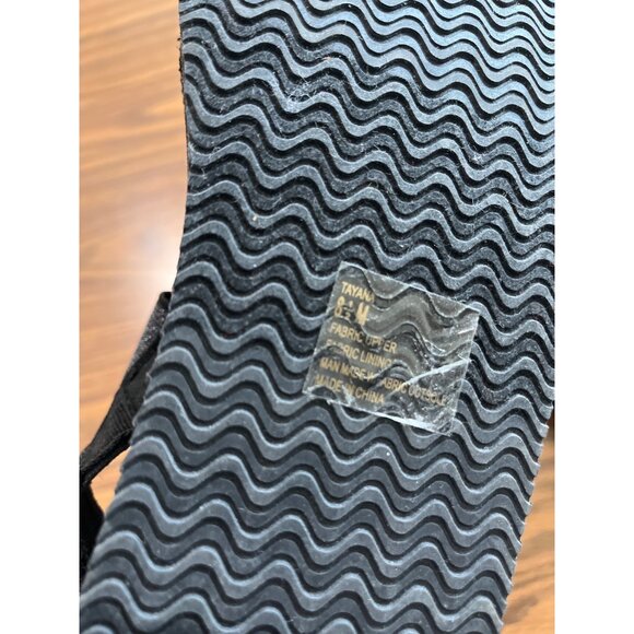 Yellow Box Sporty B black platform sandals size 8.5 M - Picture 7 of 7